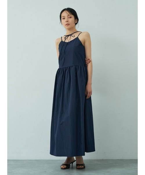 abahouse mavie(アバハウスマヴィ)の「【ベッキーコラボ】2WAYリボン キャミソールワンピース(ワンピース・レディース・ダークネイビー/ブラウン/グレー/カーキ・フリー)」の14枚目の写真