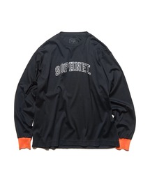 SOPHNET. | COLLEGE LOGO COLOR RIBBED L/S WIDE TEE(Tシャツ/カットソー)