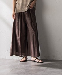 綿ボイルフレアパンツ