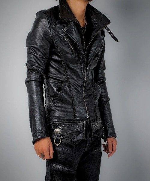 14th Addiction(フォーティーンスアディクション)の「14th Addiction/フォーティーンスアディクション/Horizon Jacket(ライダースジャケット・メンズ・ブラック・MEDIUM/LARGE)」の3枚目の写真