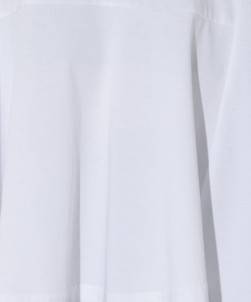 LAKOLE（ラコレ）の「＜接触冷感＞アシメデザインT / 1023228（Tシャツ/カットソー・レディース・オフホワイト/ブラック・FREE）」の5枚目の写真