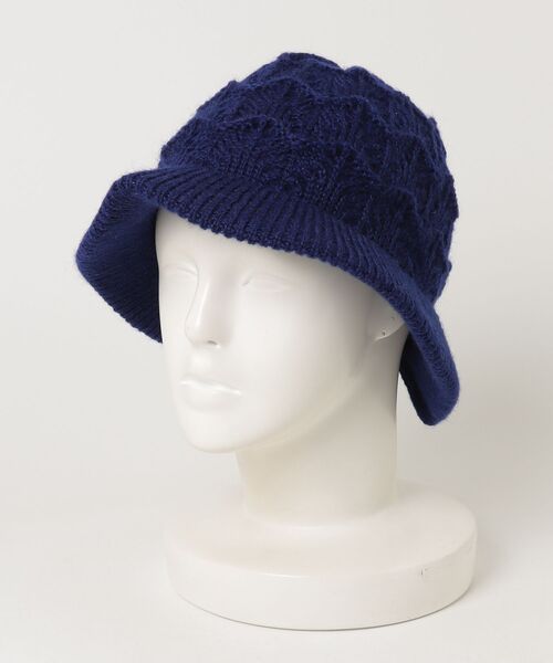 Lafayette（ラファイエット）の「237008 Chapeaubas  ニットクロッシェ（ニットキャップ/ビーニー・レディース・ブルー/ピンク・FREE）」の2枚目の写真