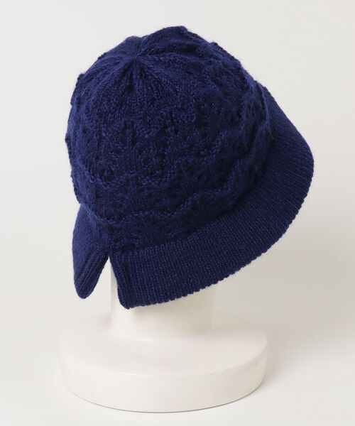 Lafayette(ラファイエット)の「237008 Chapeaubas ニットクロッシェ(ニットキャップ/ビーニー・レディース・ブルー/ピンク/ブラック・FREE)」の4枚目の写真