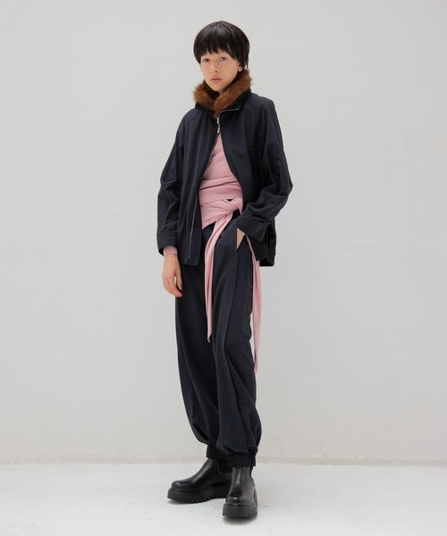 DRESSLAVE（ドレスレイブ）の「N/ce track trousers(ナイロントラックトラウザーズ)（その他パンツ・レディース・ネイビー/ブラウン・36/38）」の4枚目の写真