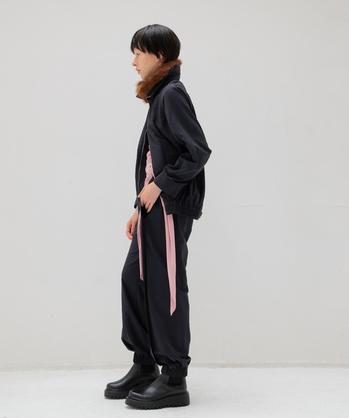 DRESSLAVE（ドレスレイブ）の「N/ce track trousers(ナイロントラックトラウザーズ)（その他パンツ・レディース・ネイビー/ブラウン・36/38）」の5枚目の写真