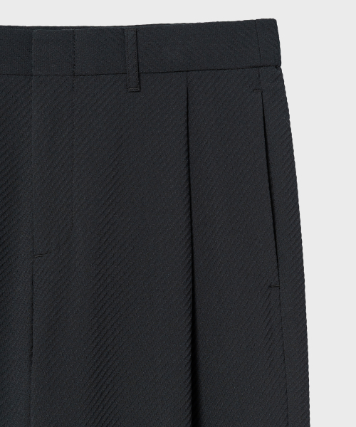 NONBLANK（ノンブランク）の「[夏]シアサッカーエンボスルーズフィットパンツ_DARK NAVY（スラックス・メンズ・ダークネイビー・MEDIUM/LARGE/X-LARGE）」の3枚目の写真