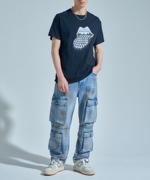 LuVLEE(ラヴリー)の「THE ROLLING STONES TONGUE T-SHIRT(Tシャツ/カットソー・メンズ・ホワイト・MEDIUM/LARGE/X-LARGE)」の4枚目の写真
