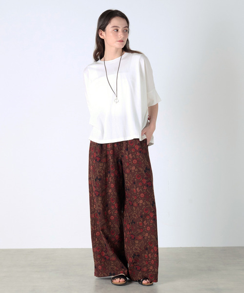MELROSE claire(メルローズ クレール)の「【ハイゲージカットコットンプルオーバー】(Tシャツ/カットソー・レディース・オフホワイト/ネイビー/ブラック/オレンジ・FREE)」の9枚目の写真