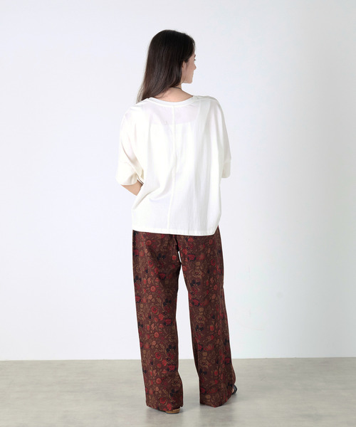 MELROSE claire(メルローズ クレール)の「【ハイゲージカットコットンプルオーバー】(Tシャツ/カットソー・レディース・オフホワイト/ネイビー/ブラック/オレンジ・FREE)」の16枚目の写真