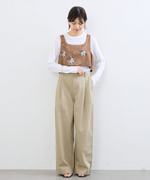 IENA(イエナ)の「BLACK コットンチノパンツ(チノパンツ・レディース・ベージュ/ネイビー・38/34/36)」の19枚目の写真
