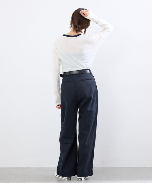 IENA(イエナ)の「BLACK コットンチノパンツ(チノパンツ・レディース・ベージュ/ネイビー・38/34/36)」の18枚目の写真