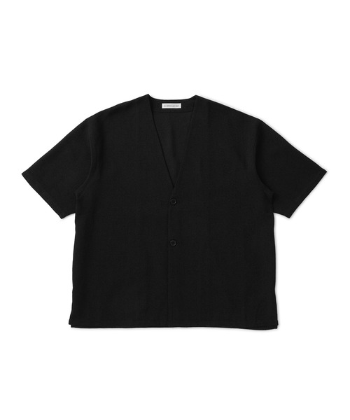 le cercle ADAM ET ROPE'(ルセルクルアダムエロペ)の「サマーツイードノーカラーカーディガン/セットアップ対応(カーディガン/ボレロ・メンズ・ブラック/ネイビー・L/M/LL)」の9枚目の写真