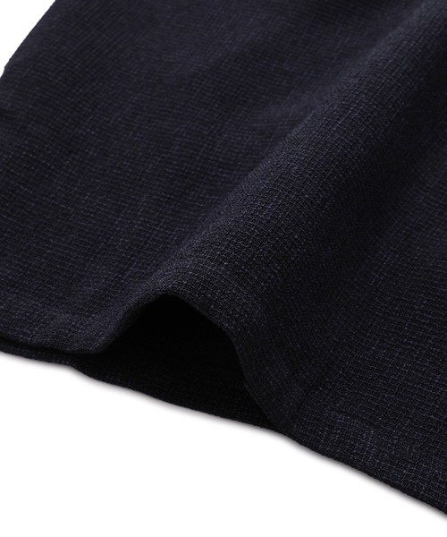 le cercle ADAM ET ROPE'(ルセルクルアダムエロペ)の「サマーツイードノーカラーカーディガン/セットアップ対応(カーディガン/ボレロ・メンズ・ブラック/ネイビー・L/M/LL)」の14枚目の写真