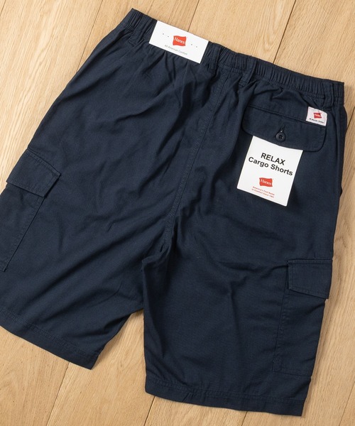 HANES(ヘインズ)の「【3】〔Hanes/ヘインズ〕チノクロス カーゴハーフパンツ(カーゴパンツ・メンズ・ネイビー/ブラック/ベージュ/カーキ・LARGE/MEDIUM/X-LARGE)」の4枚目の写真