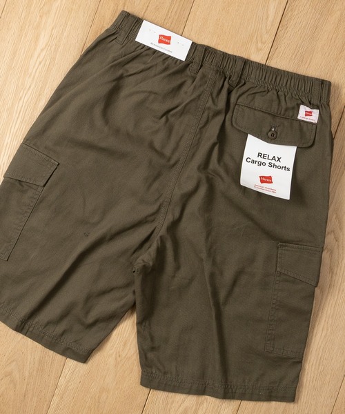 HANES(ヘインズ)の「【3】〔Hanes/ヘインズ〕チノクロス カーゴハーフパンツ(カーゴパンツ・メンズ・ネイビー/ブラック/ベージュ/カーキ・LARGE/MEDIUM/X-LARGE)」の3枚目の写真