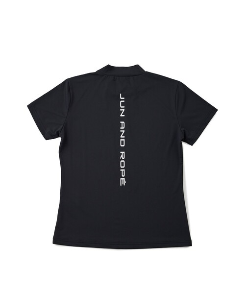 JUN&ROPE'(ジュンアンドロペ)の「【ESSENTIAL】半袖モックネックシャツ/UV・吸水速乾(Tシャツ/カットソー・レディース・ホワイト/ブラック/ネイビー/ラベンダー・L/M/XL)」の7枚目の写真