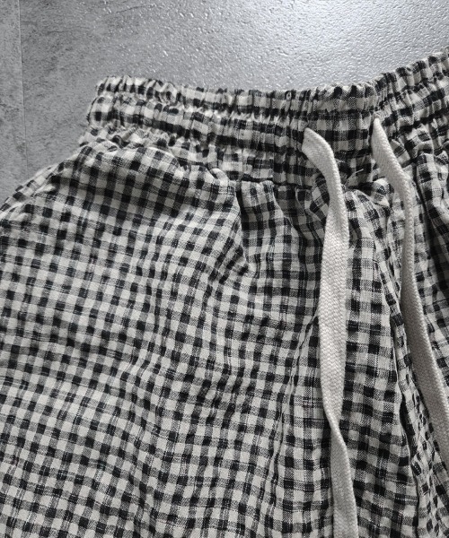 YACA(ヤーカ)の「Wrinkle Check Shirt Setup/リンクルチェックシャツセットアップ(シャツ/ブラウス・レディース・ブラック・FREE)」の13枚目の写真