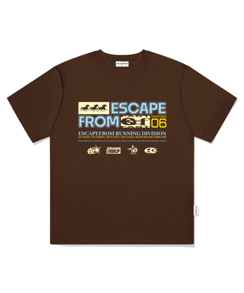 ESCAPEFROM（エスケープフロム）の「ムービングトリプルホースプリントオーバーサイズ半袖Tシャツメランジブルー（Tシャツ/カットソー・レディース・その他・LARGE/SMALL/MEDIUM）」の6枚目の写真