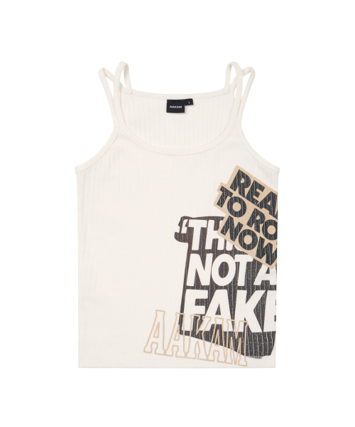 AAKAM(アーカム)の「Double String Sleeveless (White)(Tシャツ/カットソー・レディース・その他・1/2)」の2枚目の写真