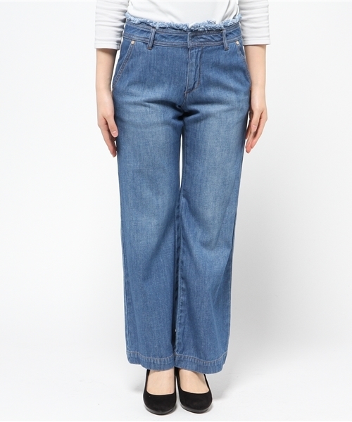 ELFORBR（エルフォーブル）の「デニムフレアパンツ（デニムパンツ・レディース・サックスブルー・36/38）」の5枚目の写真