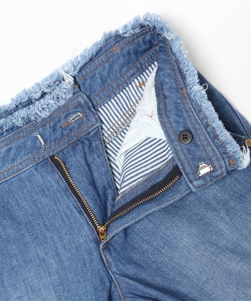 ELFORBR（エルフォーブル）の「デニムフレアパンツ（デニムパンツ・レディース・サックスブルー・36/38）」の3枚目の写真