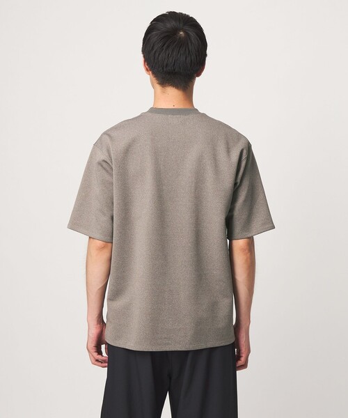 green label relaxing(グリーンレーベルリラクシング)の「アムンゼン ダブルフェイス クルーネック 半袖 Tシャツ -接触冷感-(Tシャツ/カットソー・メンズ・オリーブ/ライトグレー/モカ/ダークグレー・S/XL/L/M)」の10枚目の写真
