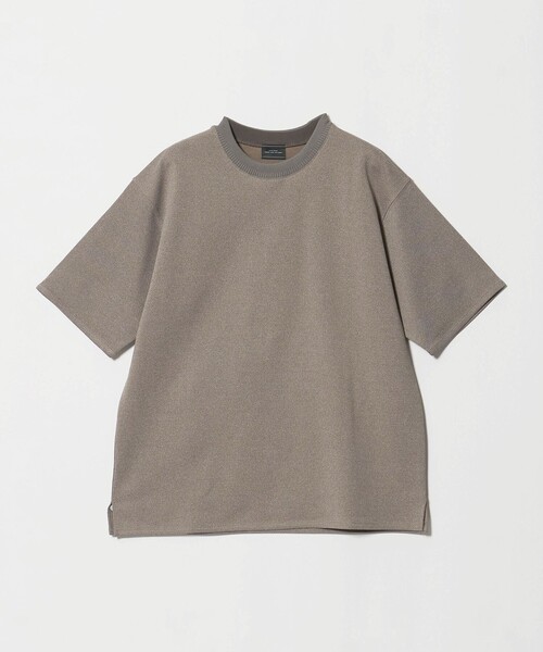 green label relaxing(グリーンレーベルリラクシング)の「アムンゼン ダブルフェイス クルーネック 半袖 Tシャツ -接触冷感-(Tシャツ/カットソー・メンズ・オリーブ/ライトグレー/モカ/ダークグレー・S/XL/L/M)」の11枚目の写真