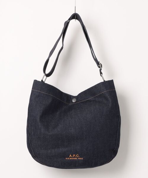 A.P.C.(アーペーセー)の「BESACE JOURNAL(ショルダーバッグ・メンズ・インディゴブルー・ONESIZE)」の1枚目の写真