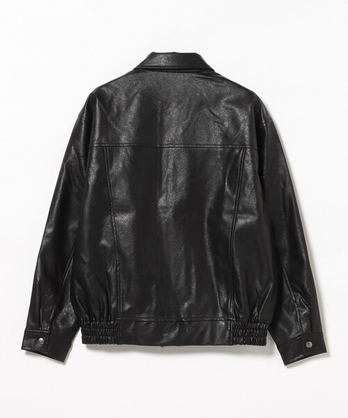 BEAMS HEART（ビームスハート）の「フェイクレザー クラシック ブルゾン（ブルゾン・メンズ・ダークブラウン/ブラック・LARGE/SMALL/MEDIUM）」の9枚目の写真