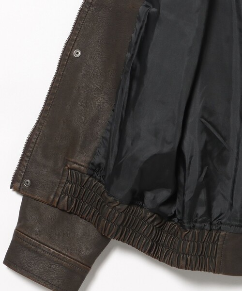 BEAMS HEART（ビームスハート）の「フェイクレザー クラシック ブルゾン（ブルゾン・メンズ・ダークブラウン/ブラック・LARGE/SMALL/MEDIUM）」の18枚目の写真