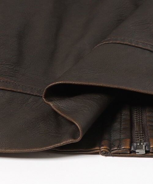 BEAMS HEART（ビームスハート）の「フェイクレザー クラシック ブルゾン（ブルゾン・メンズ・ダークブラウン/ブラック・LARGE/SMALL/MEDIUM）」の20枚目の写真