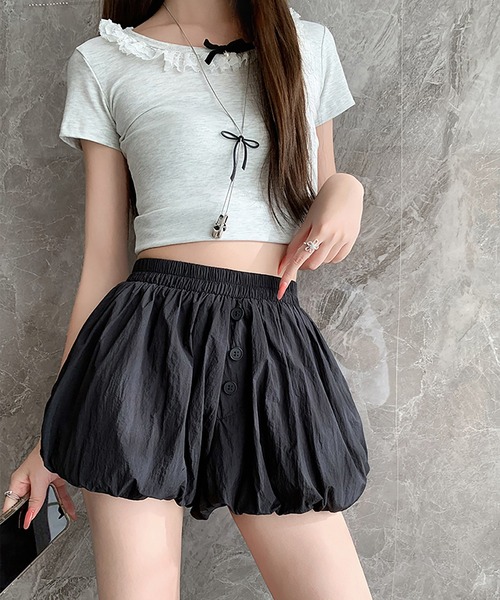 Girly Doll(ガーリードール)の「バルーンショートパンツ(その他パンツ・レディース・ホワイト/ブラウン/ブラック・L/M)」の3枚目の写真
