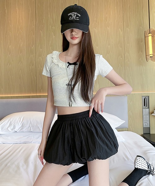 Girly Doll(ガーリードール)の「バルーンショートパンツ(その他パンツ・レディース・ホワイト/ブラウン/ブラック・L/M)」の20枚目の写真