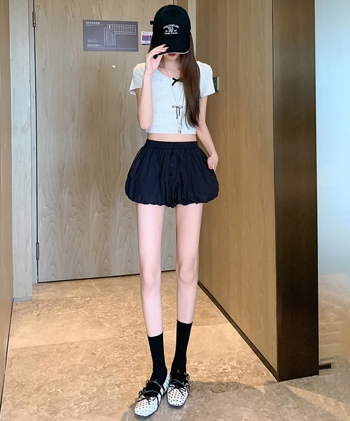 Girly Doll(ガーリードール)の「バルーンショートパンツ(その他パンツ・レディース・ホワイト/ブラウン/ブラック・L/M)」の21枚目の写真