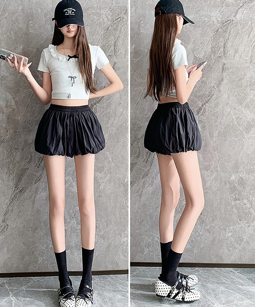 Girly Doll(ガーリードール)の「バルーンショートパンツ(その他パンツ・レディース・ホワイト/ブラウン/ブラック・L/M)」の15枚目の写真