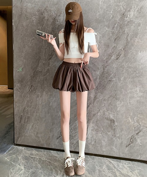Girly Doll(ガーリードール)の「バルーンショートパンツ(その他パンツ・レディース・ホワイト/ブラウン/ブラック・L/M)」の16枚目の写真