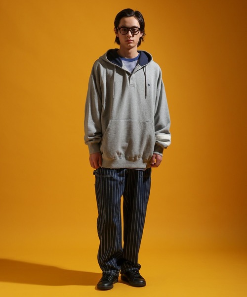 POLO BCS(ポロ ビーシーエス)の「【POLO British Country Spirit】コラボヘンリーネックパーカー(パーカー・メンズ・グレー/ネイビー・LARGE/MEDIUM)」の13枚目の写真