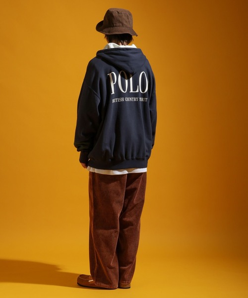 POLO BCS(ポロ ビーシーエス)の「【POLO British Country Spirit】コラボヘンリーネックパーカー(パーカー・メンズ・グレー/ネイビー・LARGE/MEDIUM)」の12枚目の写真