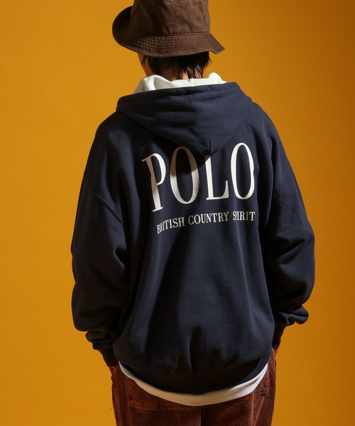 POLO BCS(ポロ ビーシーエス)の「【POLO British Country Spirit】コラボヘンリーネックパーカー(パーカー・メンズ・グレー/ネイビー・LARGE/MEDIUM)」の4枚目の写真