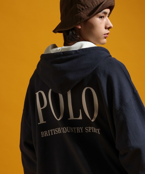 POLO BCS(ポロ ビーシーエス)の「【POLO British Country Spirit】コラボヘンリーネックパーカー(パーカー・メンズ・グレー/ネイビー・LARGE/MEDIUM)」の5枚目の写真
