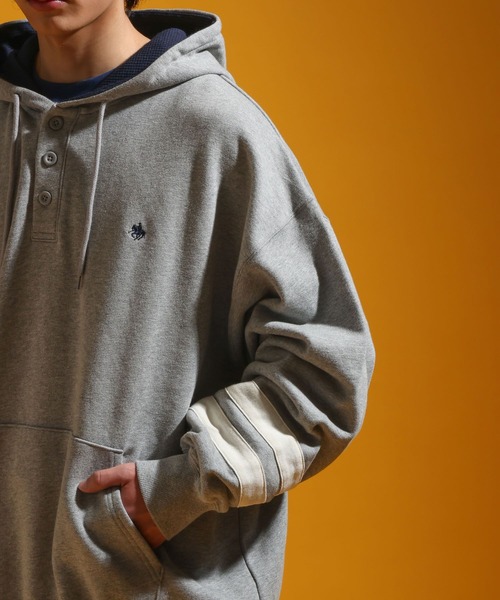 POLO BCS(ポロ ビーシーエス)の「【POLO British Country Spirit】コラボヘンリーネックパーカー(パーカー・メンズ・グレー/ネイビー・LARGE/MEDIUM)」の20枚目の写真