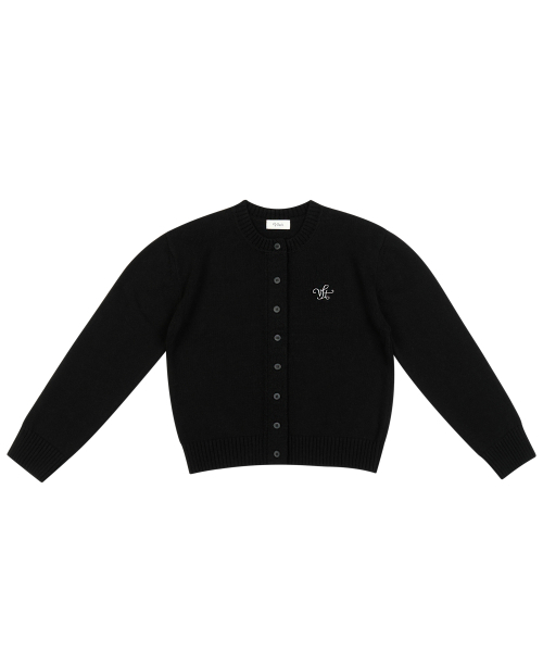 VLETI（ブレッティ）の「Cotton Round Knit Cardigan (black)（ニット/セーター・レディース・ブラック・FREE）」の2枚目の写真