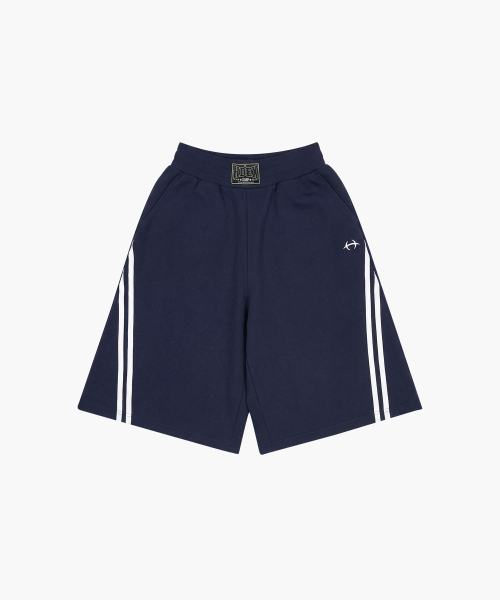 HDEX（エイチデックス）の「ソリッドバミューダショーツ (ネイビー)（その他パンツ・メンズ・ネイビー・2XL/X-LARGE/LARGE/MEDIUM）」の2枚目の写真
