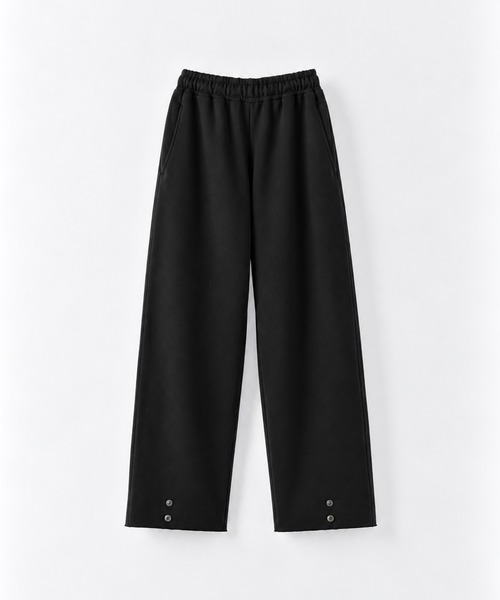 CANAL JEAN（キャナルジーン）の「diggity　裾ボタンスウェットパンツ（スウェットパンツ・レディース・チャコールグレー/ブラック・ONE SIZE）」の2枚目の写真