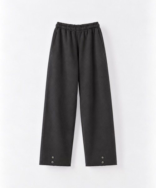 CANAL JEAN（キャナルジーン）の「diggity　裾ボタンスウェットパンツ（スウェットパンツ・レディース・チャコールグレー/ブラック・ONE SIZE）」の3枚目の写真