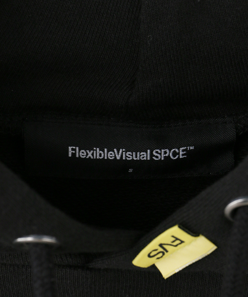 FlexibleVisual SPCE（フレキシブルヴィジュアルスペース）の「FlexibleVisual SPCE Puppy Parking Hoodie（パーカー・レディース・ブラック・LARGE/SMALL）」の7枚目の写真