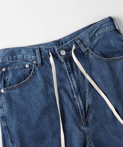 EDWIN(エドウィン)の「EDWIN 「SUNDAY JEANS」 バレルワイドデニムパンツ(吸湿/速乾)(デニムパンツ・メンズ・ネイビー・02/03/04/05)」の5枚目の写真