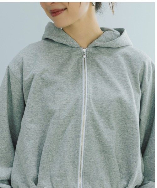 Sono（ソーノ）の「【SONO/ソーノ】[French Terry]　エアリーペタルフーディ（Tシャツ/カットソー・レディース・グレー/ホワイト/ブラック・F）」の16枚目の写真
