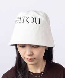 PATOU バケットハット ホワイト コットン　刺繍　Mサイズ Patou｜パトゥのハット（ホワイト/白色系）通販 - ZOZOTOWN