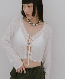 レーストリムシアーカーディガン